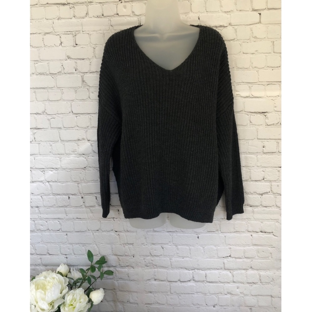 Dark grey (charcoal) oversized sweater